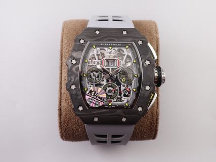 Replica Richard Mille RM011 NTPT Chrono KV Factory V2 Latest Maximum version Forged Carbon Black Dial Swiss 7750 