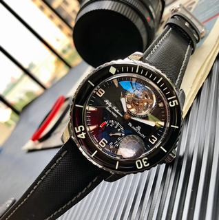 Replica Blancpain Fifty Fathoms Tourbillon 8 Days 5025-1530-52A JB Factory 1:1 Best Edition, Power Reserve, Stainless Steel, Ceramic Bezel, Black Dial, Black Nylon Strap/Extra Black Nylon Strap, SWISS Tourbillon Blancpain 25A Automatic Movement