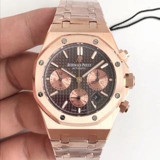 Replica Audemars Piguet Royal Oak Chronograph 26331 BF Factory 1:1 Best Edition, Chronograph, 41MM, Rose Gold, Chocolate Dial, Stainless Steel Bracelet, SWISS ETA 7750 Automatic Movement