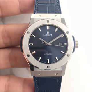 Replica Hublot Classic Fusion Titanium Blue 511.NX.7170.LR SR Factory 1:1 Best Edition, Titanium, Blue Dial, Blue Leather Strap, SWISS Hublot HUB1112 Automatic Movement