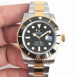 Replica Rolex Submariner Date 116613LN Noob Factory N V5S 1:1 Best Edition, Stainless Steel, Ceramic Bezel, Black Dial, Yellow Gold & Stainless Steel Bracelet, SWISS Rolex 2836-2 Automatic Movement