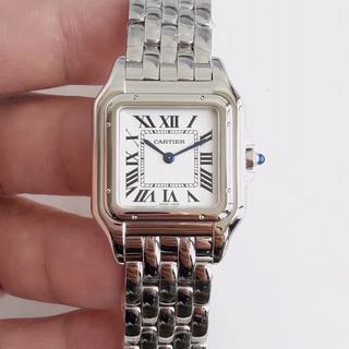 Replica Panthere de Cartier Medium ladies WSPN0007 GF 1:1 Best Edition, Stainless Steel, White Dial, Stainless Steel Bracelet, SWISS Ronda Quartz