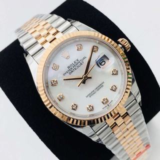 Replica Rolex Datejust 36mm 116233 EW Factory SS & Rose Gold Mother Pearl Dial Swiss 3235