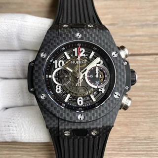 Replica Hublot Big Bang Unico Carbon 411.QX.1170.RX 3AF Factory 3AF 1:1 Best Edition, Chronograph, Carbon Fiber, Skeleton Dial, Black Rubber Strap, SWISS HUB1242 Automatic Movement