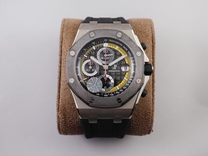 Replica Audemars Piguet Royal Oak Offshore Chronograph Sebastien Buemi 26207IO.OO.A002CA.01 JF Factory 1:1 Maximum version V2 Titanium Black Dial Swiss 3126