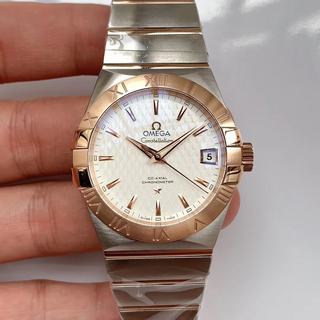 Replica Omega Constellation 38MM VS Factory SS & Rose Gold Silver Dial Swiss 8500