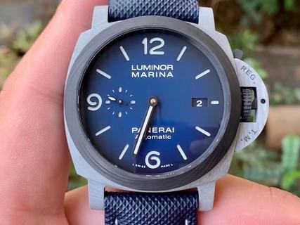 Replica Panerai Luminor Marina PAM1663 VS Factory Carbotech Blue Dial Swiss P9010