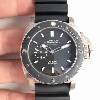 Replica Panerai Luminor Submersible 1950 Amagnetic 3 Days PAM389 VS Factory V2 1:1 Best Edition, Titanium, Ceramic Bezel, Black Dial, Black Rubber Strap/ Green Nylon Strap, SWISS Panerai P9000 Automatic Movement