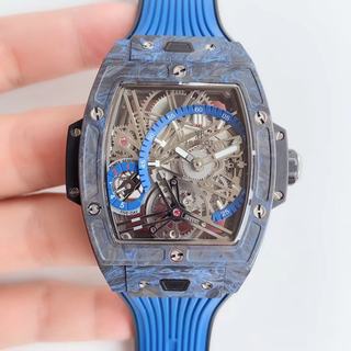 Replica Hublot Spirit of Big Bang 645.QN.1117.RX Tourbillon Carbon in Black Skeleton HUB6020 1:1 Best Edition