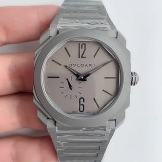 Replica Bvlgari OCTO 12028 Stainless Steel Best Edition BV Factory Gray dial 9015-BVL193 Automatic movement