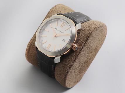 Replica Bvlgari Octo Solotempo 101964 The Best BV Factory Silver with Rose gold and White Dial Swiss BVL193