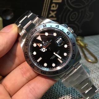 Replica Rolex EXPLORER II Noob factory 1:1 Best Edition, 316L Stainless Steel, black Dial, NEW Rolex Stainless Steel Bracelet, SWISS Rolex 3187 Automatic Movement