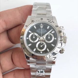 Replica Rolex Daytona Cosmograph 116520 N Factory 1:1 Best Edition, 40MM, Stainless Steel 904L, Black Dial, Stainless Steel 904L Bracelet, SWISS Rolex 4130 Automatic Movement