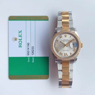 Replica Rolex Datejust II 36MM 126333 EW Factory Two-Tone Yellow Gold Silver Dial Swiss3235