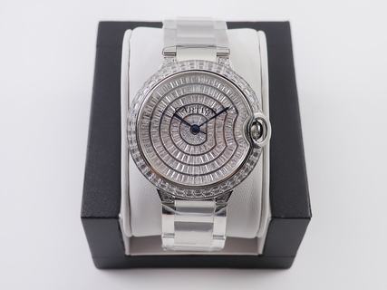 Replica Ballon Bleu De Cartier T Diamond TW Factory SS Diamond Dial M9015