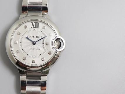 Replica Ballon Bleu De Cartier 33MM Ladies W69012Z4 V6 Factory 1:1 Best Edition, Stainless Steel, Silver Dial, Stainless Steel Bracelet, SWISS ETA 2892 Automatic Movement