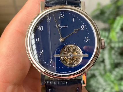 Replica Breguet Classique Complications Tourbillon 5367PT R8 Factory SS Blue Dial Swiss Cal 581