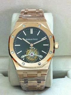 Replica Audemars Piguet Royal Oak Tourbillon Extra Thin 26522 JF Factory 1:1 Best Edition, 41MM, Rose Gold with Black-White-Grey-Blue Dial, Rose Gold Bracelet, SWISS Tourbillon Manual Winding