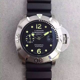 Panerai Luminor Submersible 1950 PAM 285 Factory V6F 1:1 Best Edition, 47MM, Titanium, Rotating Bezel, Black Dial, Black Rubber Strap, SWISS ETA 7750 Automatic Movement