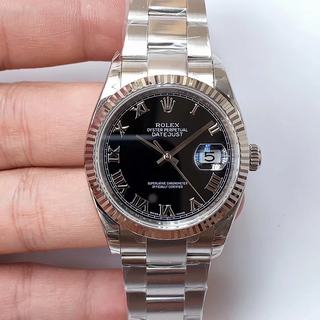 Replica Rolex Datejust 36mm 126234 EW Factory SS Black Dial Swiss 3235