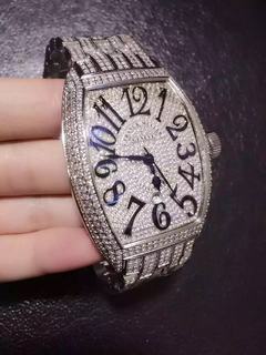 Replica Franck Muller Casablanca FM 8880 SC DT D6 CD OG ZX Factory 1:1 Best Edition, Stainless Steel & Diamonds, Diamonds Bezel, Diamonds Dial, Diamonds Bracelet, SWISS ETA 2836-2 Automatic Movement