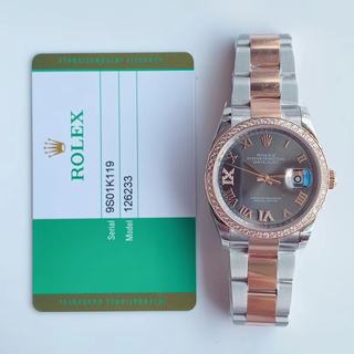 Replica Rolex Datejust II 36MM 126333 EW Factory Two-Tone Rose Gold Anthracite Dial Swiss3235