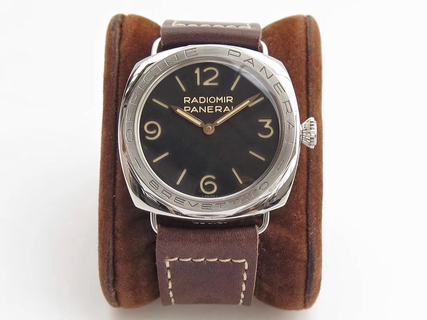 Replica Panerai Radiomir 3 Days Acciaio Brevettato PAM685 SF Factory 1:1 Best Edition, 47MM, Stainless Steel, Black Dial, Brown Leather Strap, SWISS Panerai P3000 Manual Winding