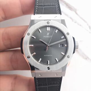 Replica Hublot Classic Fusion Titanium Blue 511.NX.7171.LR JJ Factory 1:1 Best Edition, Titanium, Grey Dial, Black Leather Strap, SWISS Hublot HUB1112 Automatic Movement