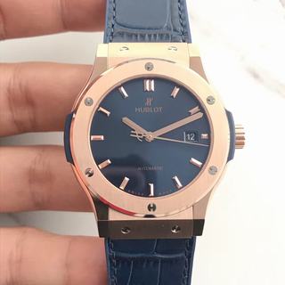 Replica Hublot Classic Fusion Blue King Gold 511.OX.7180.LR JJ Factory 1:1 Best Edition, Rose Gold, Blue Dial, Blue Leather Strap, SWISS Hublot HUB1112 Automatic Movement