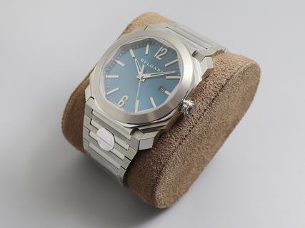 Replica Bvlgari Octo Solotempo 101964 The Best BV Factory Blue Dial Swiss BVL193