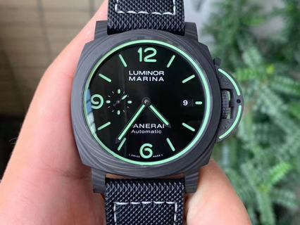 Replica Panerai Luminor Marina  Luminous Trilogy�� PAM1118 VS Factory Carbotech Black Dial Swiss P9010 (Extra Strap)