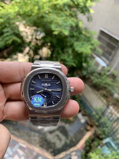 Replica Patek Philippe Nautilus Annual Calendar Moonphase 5726/1A-001 KV Factory V2 1:1 Best Edition, Moonphase, 40.5MM, Stainless Steel, Blue Dial, Stainless Steel Bracelet, SWISS Patek Philippe 324 S QA LU 24H/303 Automatic Movement