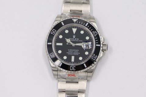 Replica Rolex Submariner Date 126610 LN ROF Factpry SS 904L Black Dial Swiss 2824