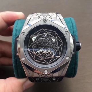 Replica Hublot Big Bang Sang Bleu Black Titanium 415.NX.1112.VR.MXM16 WWF Factory Titanium Black Dial Swiss HUB1213 UNICO Manufacture