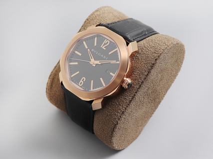 Replica Bvlgari Octo Solotempo 101964 The Best BV Factory Rose gold and Black Dial Swiss BVL193