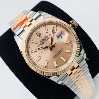 Replica Rolex Datejust 36mm 116233 EW Factory SS & Rose Gold Pink Dial Swiss 3235