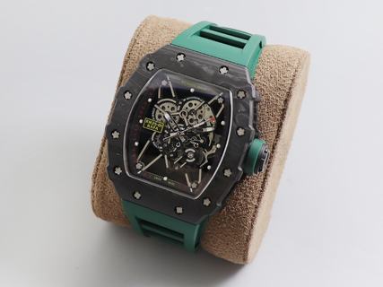 Replica Richard Mille RM35-01 Rafael Nadal New KV Factory V3 Maximum?version Forged Carbon Black Dial M8215