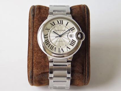 Replica Ballon Bleu De Cartier 42MM W69012Z4 V6 Factory SS Silver Dial M9015