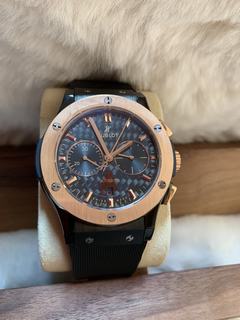 Replica Hublot Big Bang Gold 301.PX.1180.RX HBB V6 Factory Rose Gold Bezel Black Dial Swiss HUB4100