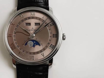 Blancpain Villeret 6654A-1127-55B OM factory 1:1 best edition, V2 Stainless Steel Grey Dial Swiss 6654,All functions are the same as the original!