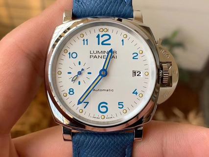 Replica Panerai Luminor Due PAM906 VS Factory 1:1 best edition, SS White Dial Swiss OP XXXIV