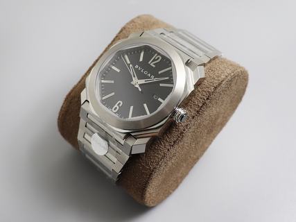 Replica Bvlgari Octo Solotempo 101964 The Best BV Factory Black Dial Swiss BVL193