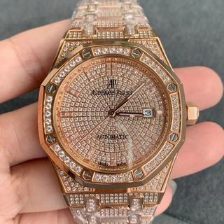 Replica Audemars Piguet Royal Oak 15452 TZ Factory 1:1 Best Edition, 41MM, Diamonds Rose Gold Dial, Rose Gold Bracelet, SWISS Audemars Piguet 3120 Automatic Movement