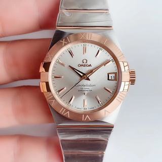 Replica Omega Constellation 123.20.38.21.13.001 VS Factory 1:1 Best Edition, 38MM, Stainless Steel, Rose Gold Bezel, Chocolate Dial, Stainless Steel & Rose Gold Bracelet, SWISS Omega 8500 Automatic Movement